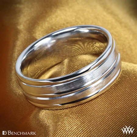 Benchmark Chorded Satin Wedding Ring